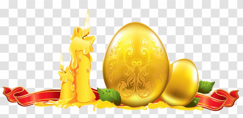 Easter Christmas Decoration Clip Art - Vegetable - Golden Clipart Transparent PNG