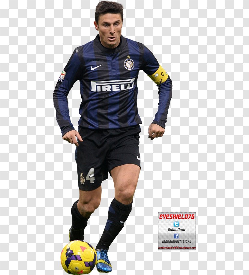 Javier Zanetti Inter Milan Argentina National Football Team Jersey Rendering - Clothing - Dybala Transparent PNG