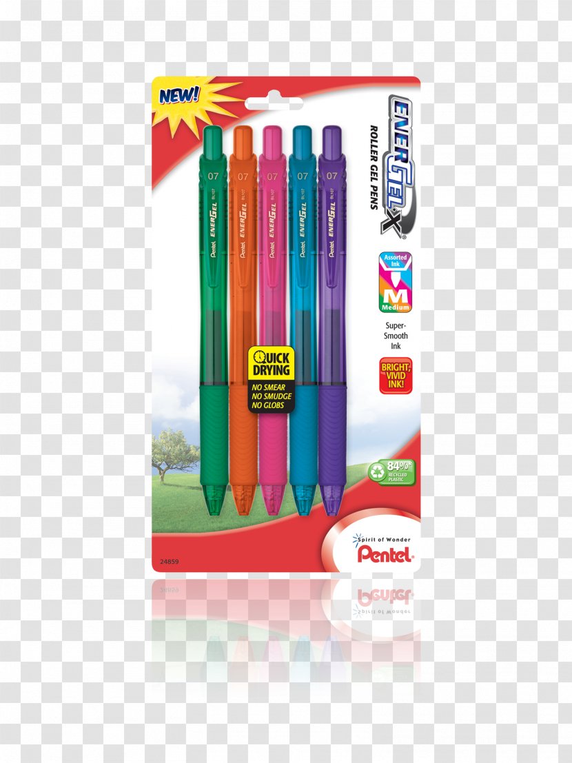 Pen Energel Pentel Gel EnerGel Deluxe RTX Liquid Transparent PNG