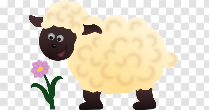 Sheep Lamb And Mutton Clip Art - Cartoon Transparent PNG