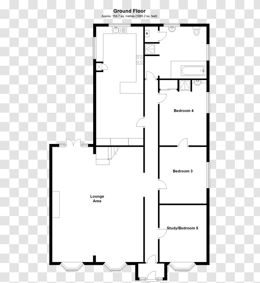 Floor Plan Paper Furniture White - Rectangle - Stone Road Transparent PNG