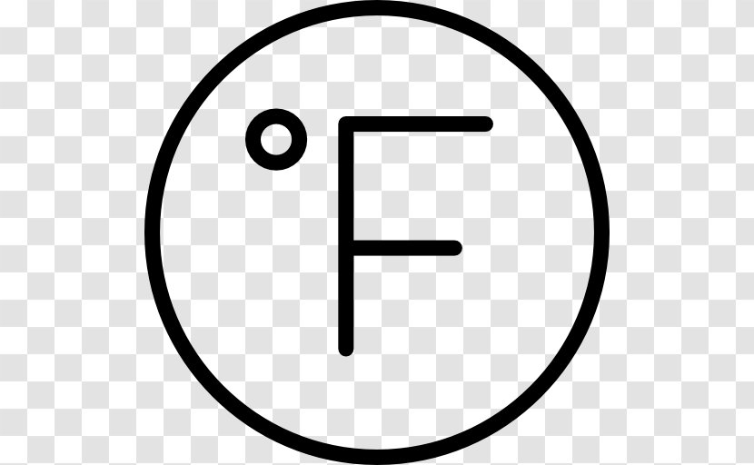 Symbol - Degree - Black And White Transparent PNG