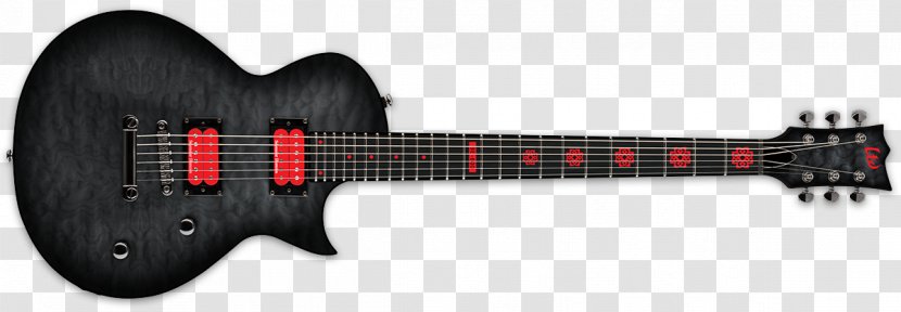 Electric Guitar ESP LTD EC-1000 Guitars Solid Body - Bass Transparent PNG