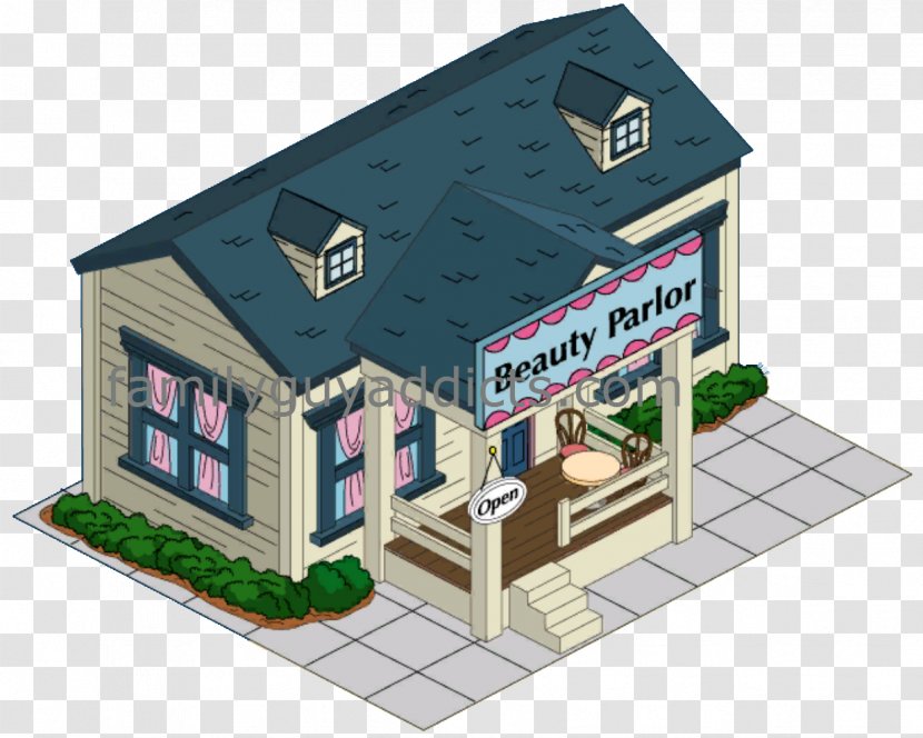 Roof Facade House - Elevation - Beauty Parlor Transparent PNG