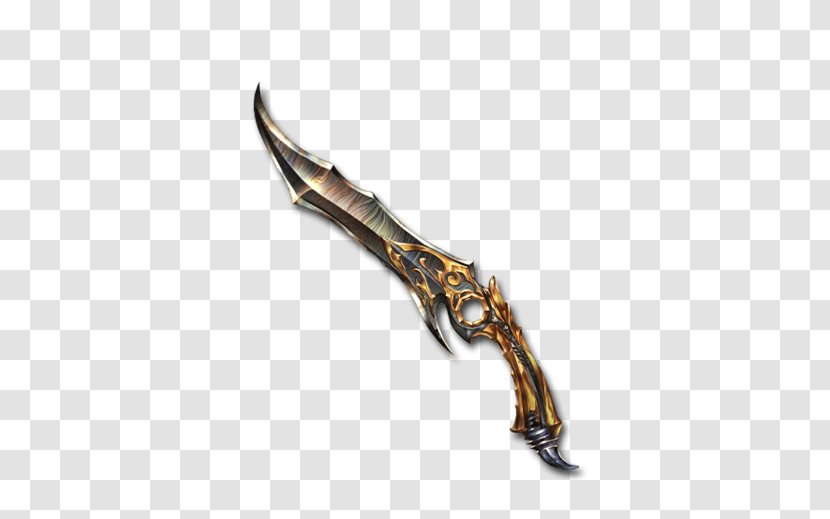 Granblue Fantasy Knife Dagger Damascus Weapon - Game Transparent PNG