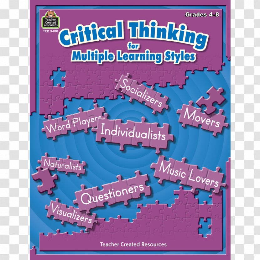 Critical Thinking For Multiple Learning Styles Thought Font - Teacher Created Resources Transparent PNG