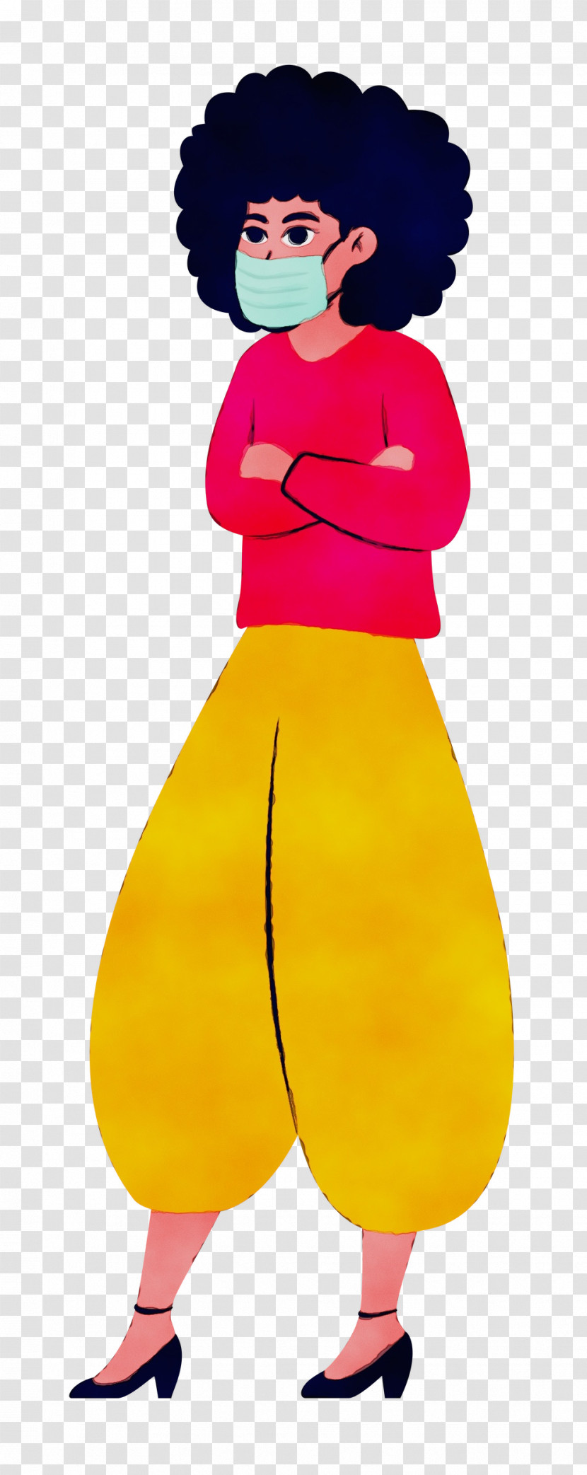 Cartoon Costume Yellow Happiness Visual Perception Transparent PNG
