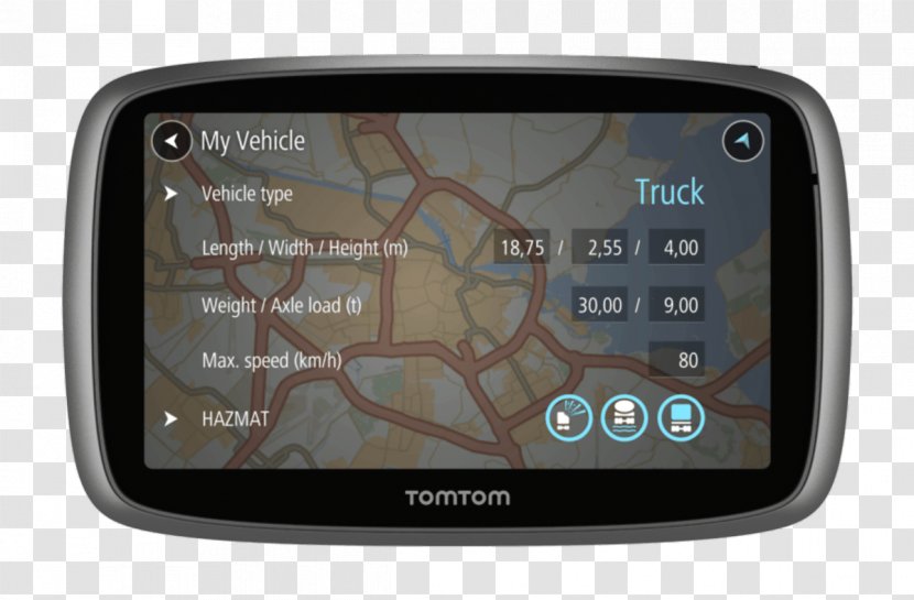 GPS Navigation Systems Car TomTom Trucker 6000 5000 - System Transparent PNG
