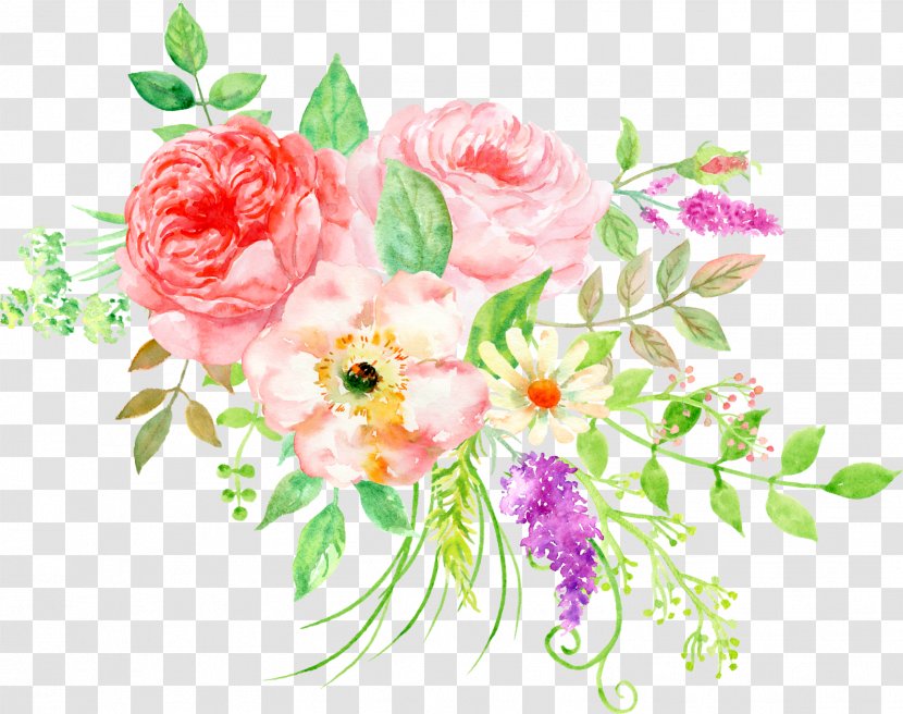 Flower Bouquet Watercolor Painting Floral Design Clip Art - Plant - Peony Transparent PNG