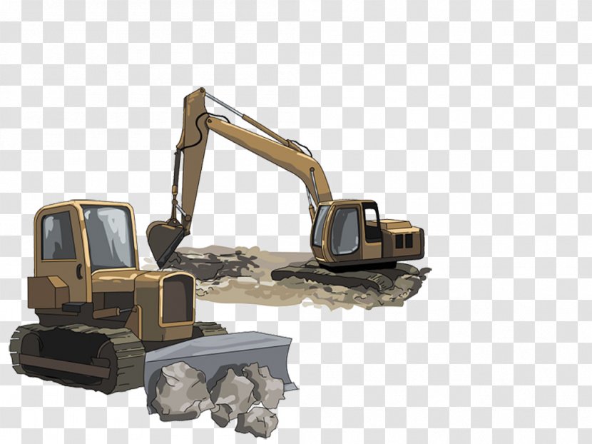 Bulldozer Heavy Machinery Earthworks Architectural Engineering Transparent PNG
