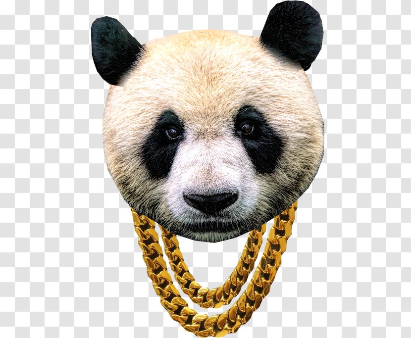 Giant Panda Rope Chain - Snout Transparent PNG