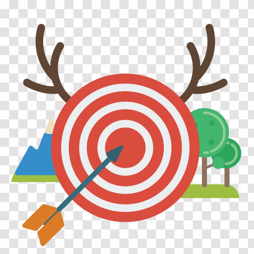 Clip Art - Antler - Vector Exercise Target Transparent PNG