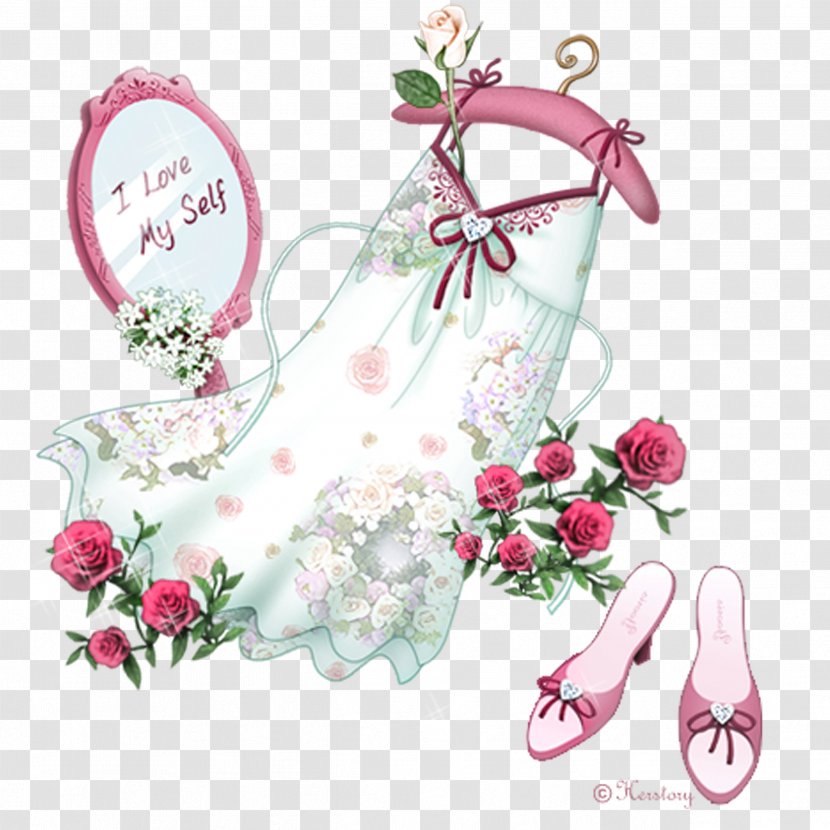 Taobao Clothes Hanger - Rose Family - Skirts Mirror Transparent PNG