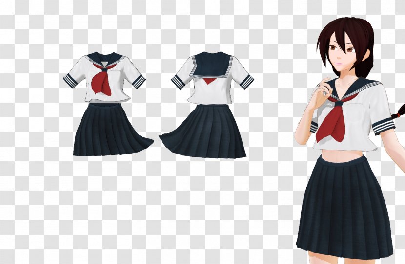 School Uniform Clothing Outerwear Dress - Flower - Syringe Transparent PNG