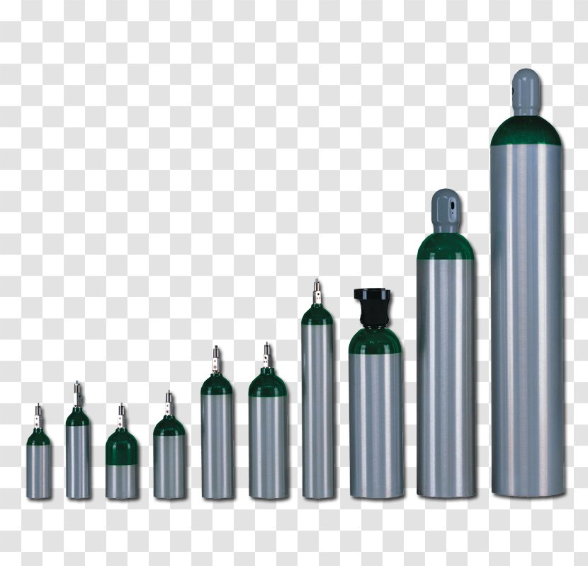 Gas Cylinder Oxygen Tank Industrial - Medical Supply - Dioxygen Transparent PNG