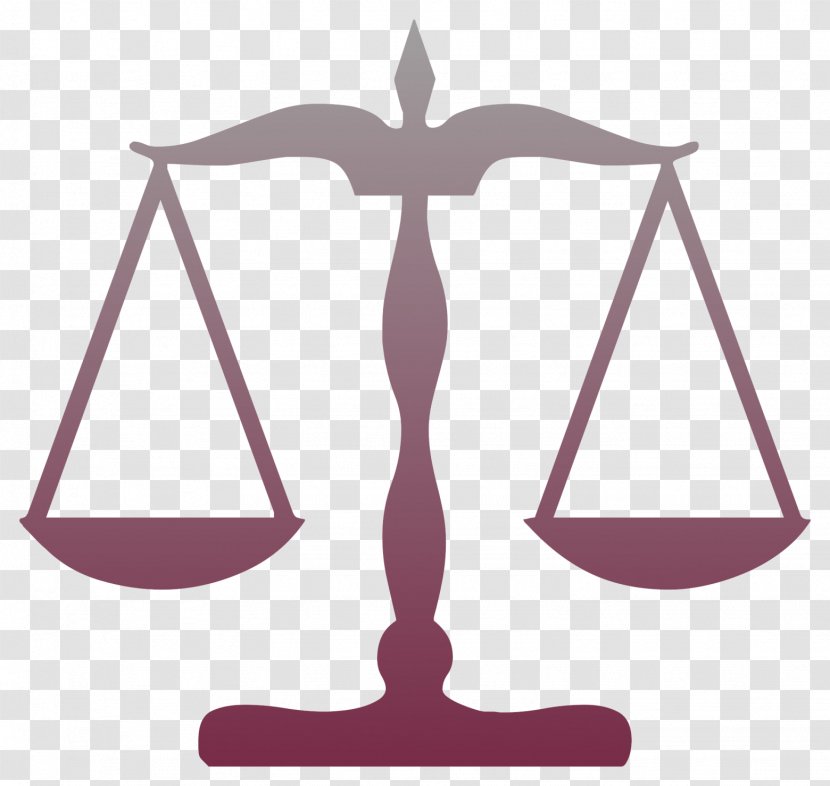 Measuring Scales Lady Justice Court Law - Purple - Scale Transparent PNG