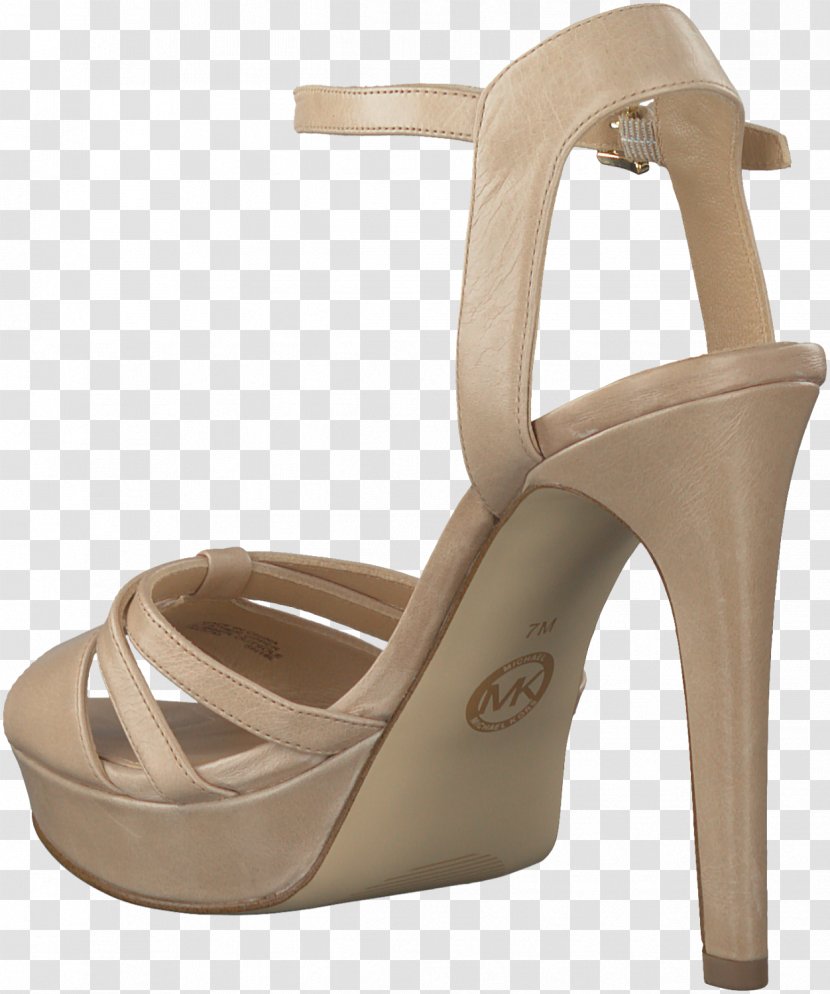 High-heeled Shoe Footwear Sandal Beige Transparent PNG