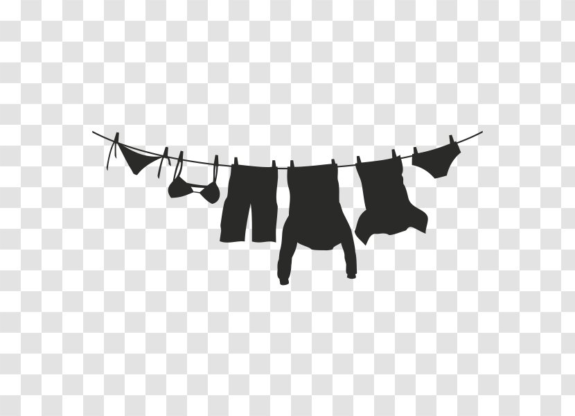Clothes Line Clothing Clothespin - Black And White - El Principito Transparent PNG
