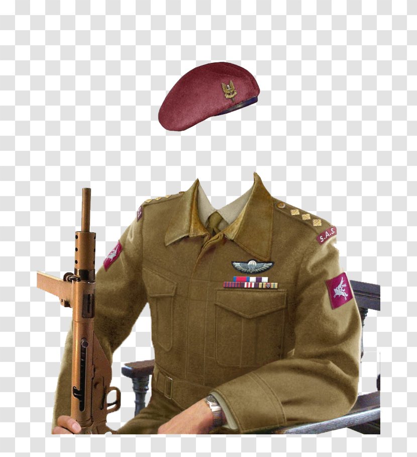 Second World War Special Air Service Military Uniform Dress - Soldier Transparent PNG