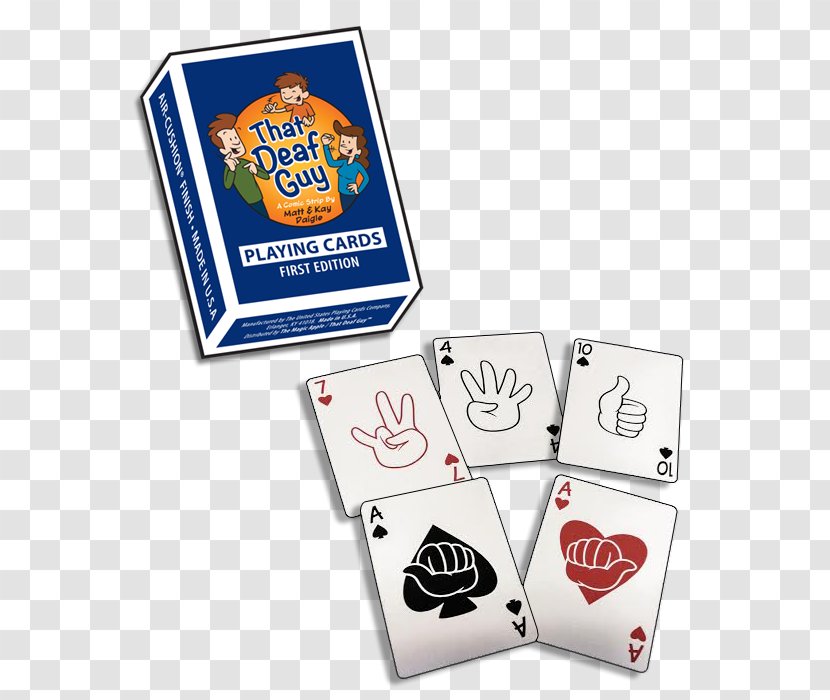 Card Game Playing American Sign Language Deaf Culture - United States - Supermarket Cards Transparent PNG