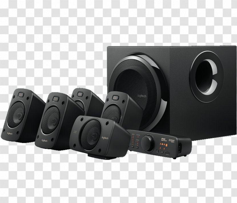 Logitech Z906 5.1 Surround Sound Loudspeaker - Audio Equipment Transparent PNG