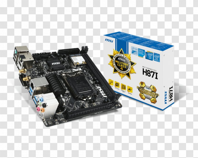 LGA 1150 Mini-ITX Motherboard MSI DDR3 SDRAM - Cpu Socket - Computer Transparent PNG