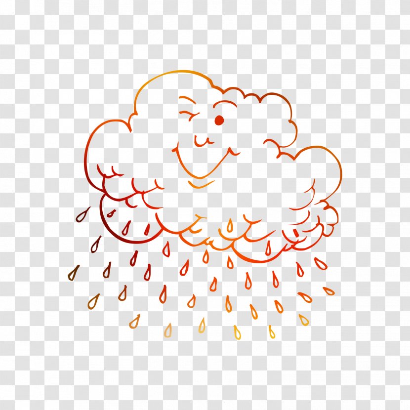 Coloring Book Rain Cloud Image Drawing - Weather - Child Transparent PNG