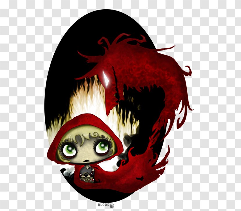 Illustration Legendary Creature Desktop Wallpaper Cartoon Blood - Dark Little Red Riding Hood Sketch Transparent PNG