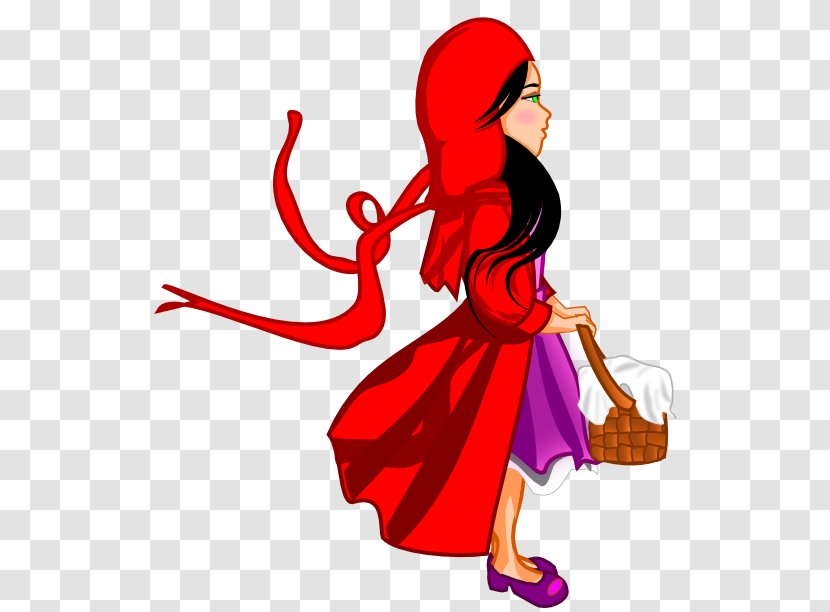 Big Bad Wolf Little Red Riding Hood Clip Art - Flower - Clipart Transparent PNG