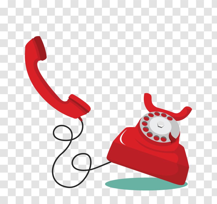 Telephone Number Mobile Phones Halftone - Technology - Red Transparent PNG