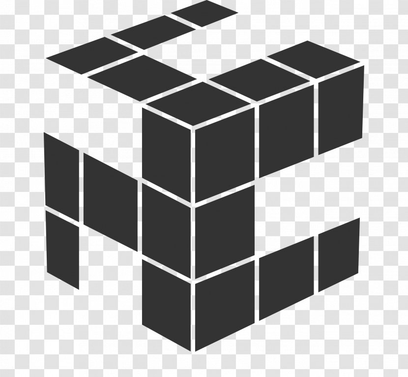 Rubik's Cube Logo Vector Graphics Illustration - Symmetry - Logos Of Dice Transparent PNG