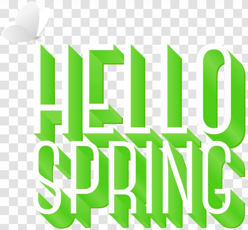 Clip Art - Brand - Beautiful Hello Spring Transparent PNG