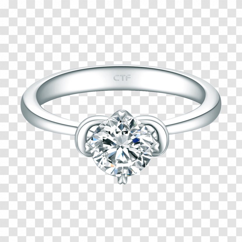 Carat Ring Gemstone Silver Diamond - Princess Cut Transparent PNG