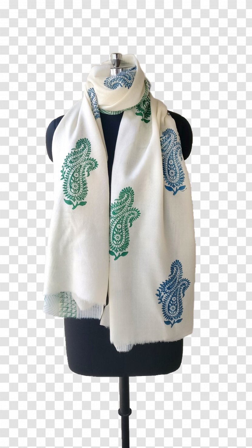 Scarf Stole Turquoise - Shawl Transparent PNG