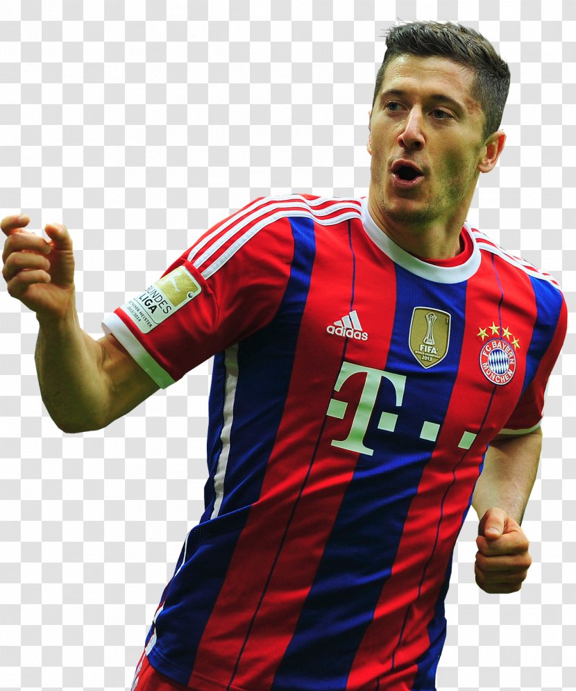 Robert Lewandowski FC Bayern Munich Football Player Bundesliga Forward - T Shirt - Iker Casillas Transparent PNG