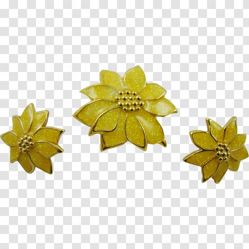 Flower Petal Body Jewellery - Jewelry - Glitter Gold Transparent PNG