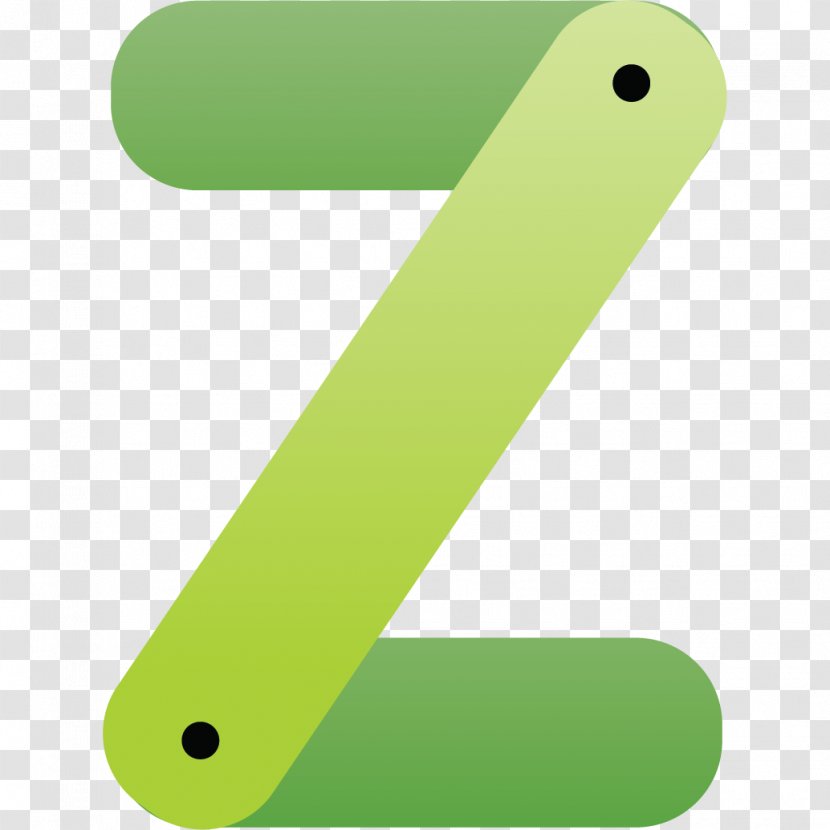 Z Letter Typeface - English Alphabet - Green Transparent PNG
