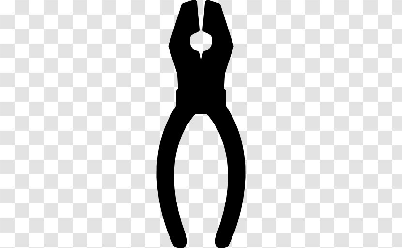 Tool Pincers Clip Art - Black And White Transparent PNG