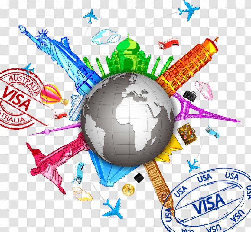 World Travel Clip Art - Stock Footage - Global Transparent PNG