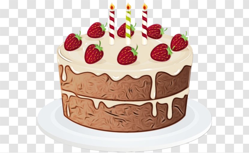 Cartoon Birthday Cake - Pasteles Black Forest Transparent PNG