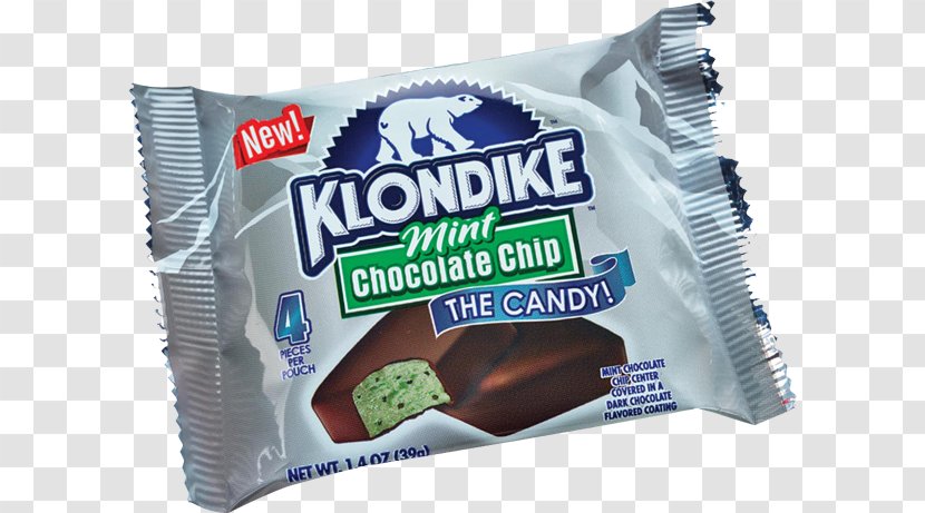 Chocolate Bar Mint Chip Klondike Confectionery - Caramel Candy Transparent PNG