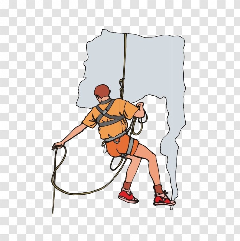 Rock Climbing Cartoon Transparent PNG