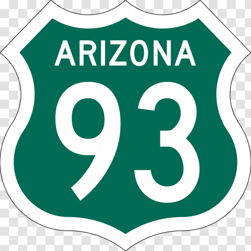 Wickenburg U.S. Route 66 In Arizona 93 Interstate 40 - Sign - Road Transparent PNG