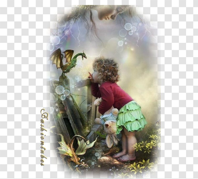 Fairy Cover Art Painting Child - Silhouette Transparent PNG