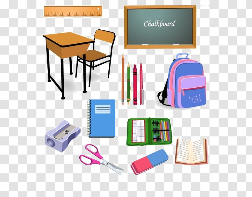 Student School Classroom Object Clip Art - Supplies Texture Element Transparent PNG