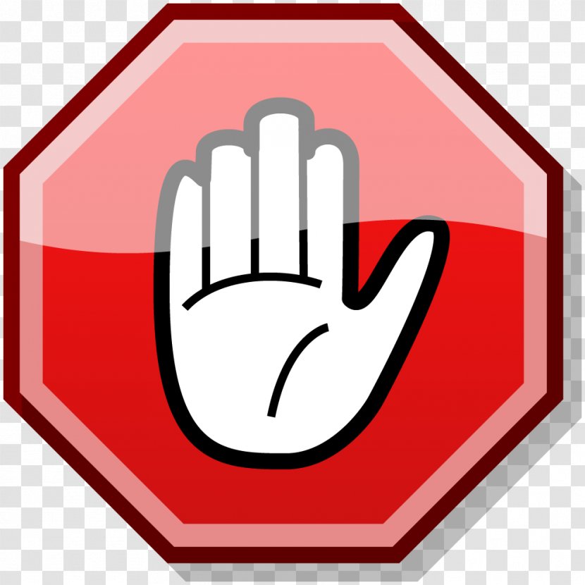 Stop Sign Clip Art - Hand Transparent PNG