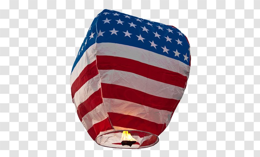 Flag Of The United States Sky Lantern Paper - Memorial Day Transparent PNG