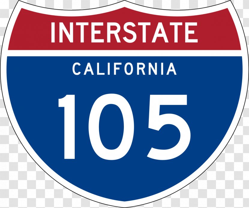 Interstate 110 And State Route Los Angeles 105 405 - Brand Transparent PNG