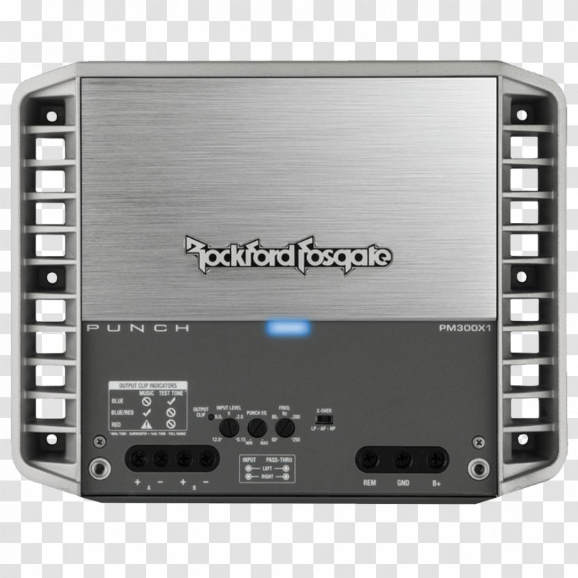 Rockford Fosgate 600W 4-Channel Punch Series Class AB Marine Amplifier Car Vehicle Audio - Electronics Transparent PNG