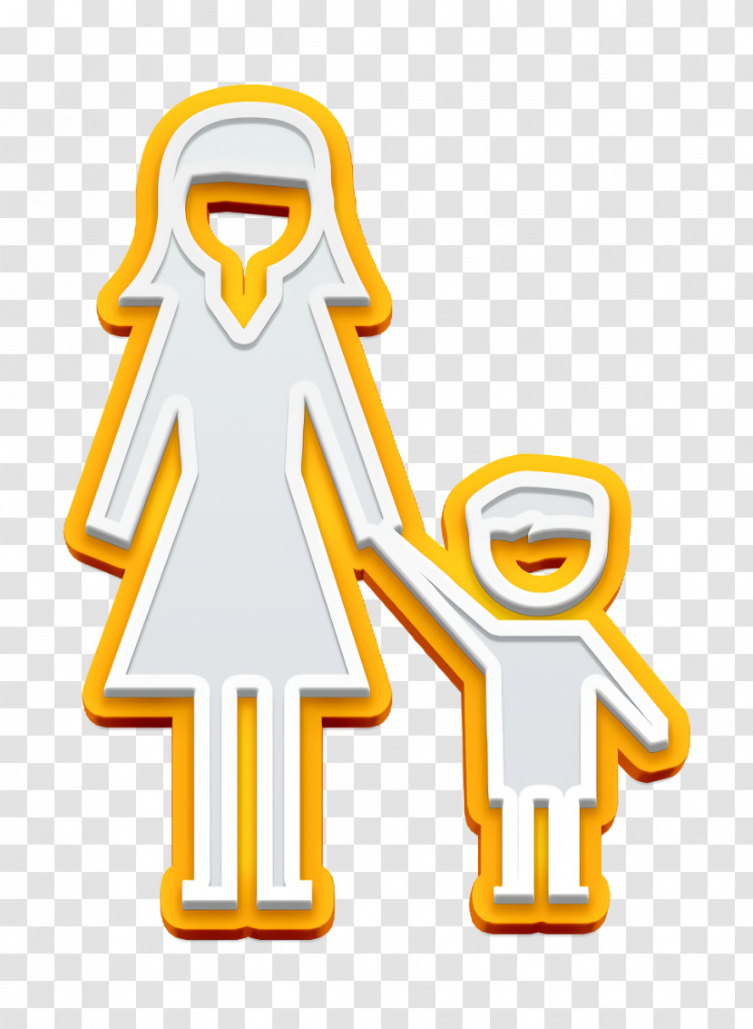 Teacher Woman With Little Boy Icon Child Icon Academic 2 Icon Transparent PNG